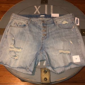 Old Navy Destroyed Denim Shorts